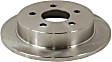 2005 Chevrolet Impala - Rear Brake Disc, Natural Finish, Plain Surface, Solid, 5 Lugs, 277.88 mm, 3.4L 6Cyl, Pro-Line Series