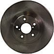 Front and Rear Brake Disc, Natural Finish, Plain Surface, Front-Vented/Rear-Solid, 5 Lugs, Front-293.62 mm/Rear-265.43 mm, Pro-Line Series