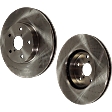 Front Brake Discs, Plain Surface, Vented, 5 Lugs, 11.54 in. Disc Diameter, Pro-Line Series