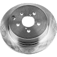 Front and Rear Brake Disc, Natural Finish, Plain Surface, Front-Vented/Rear-Solid, 5 Lugs, Front-276.86 mm/Rear-274.07 mm, 2.0L, 4Cyl, Pro-Line Series