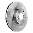 Front and Rear Brake Disc, Natural Finish, Plain Surface, Front-Vented/Rear-Solid, 5 Lugs, Front-276.86 mm/Rear-289.81 mm, 2.5L, 4Cyl, Pro-Line Series