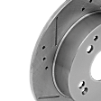 Front Brake Disc, Cross-drilled and Slotted, Vented, 5 Lugs, 276.86 mm,, Pro-Line Series