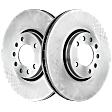 Front Brake Discs, Plain Surface, Vented, 5 Lugs, 302mm Front Disc, Pro-Line Series