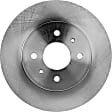 Front Brake Disc, Natural Finish, Plain Surface, Vented, 4 Lugs, 250.19 mm, 1.9L, 4Cyl, Pro-Line Series