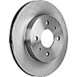 Front Brake Disc, Natural Finish, Plain Surface, Vented, 4 Lugs, 250.19 mm, 1.9L, 4Cyl, Pro-Line Series