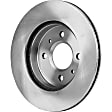 Front Brake Disc, Natural Finish, Plain Surface, Vented, 4 Lugs, 250.19 mm, 1.9L, 4Cyl, Pro-Line Series