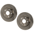 Front Brake Disc, Natural Finish, Plain Surface, Vented, 5 Lugs, 279.91 mm, 2.0L, 4Cyl, Pro-Line Series