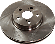 Front and Rear Brake Discs, 4-Wheel Set, Plain Surface, Vented - Front, Solid - Rear, 5 Lugs, 10.83 in. - Front, 10.2 in. - Rear, Pro-Line Series