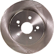 Front and Rear Brake Discs, 4-Wheel Set, Plain Surface, Vented - Front, Solid - Rear, 5 Lugs, 10.83 in. - Front, 10.2 in. - Rear, Pro-Line Series