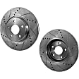 2012 Toyota Corolla - Front Brake Disc, Cross-drilled and Slotted, Vented, 5 Lugs, 275 mm, 2.4L 4Cyl, Pro-Line Series