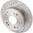 Front and Rear Brake Discs, 4-Wheel Set, Cross-drilled and Slotted, 5 Lugs, Pro-Line Series