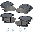 Front and Rear Brake Pad Sets, Ceramic, For Models without Performance Brake Lining, Pro-Line Series