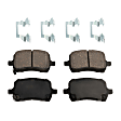 Front and Rear Brake Pad Sets, Ceramic - Front, Organic - Rear, Hardware Includes (2) Pieces Pad Retainer, (2) Pieces Pad Spring, Pro-Line Series