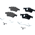 Front and Rear Brake Pad Sets, Ceramic - Front, Organic - Rear, Hardware Includes (2) Pieces Pad Retainer, (2) Pieces Pad Spring, Pro-Line Series