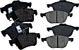 2013 Ford Focus - Front and Rear Front-Ceramic/Rear-Organic Brake Pad Set, 2.0L 4Cyl, Pro-Line Series