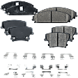 Front and Rear Brake Pad Sets, Pro-Line Series, Ceramic Pad Material, AWD/RWD