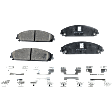 Front and Rear Brake Pad Sets, Pro-Line Series, Ceramic Pad Material, AWD/RWD