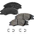 Front and Rear Brake Pad Set, Ceramic, 4-Wheel Set, Pro-Line Series