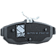 2006 Ford Mustang - Front and Rear Ceramic Brake Pad Set, 4.0L 6Cyl, Pro-Line Series