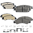 Front and Rear Brake Pad Sets, Pro-Line Series, Ceramic Pad Material