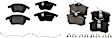 2016 Volkswagen Jetta - Front and Rear Organic Brake Pad Set, Pro-Line Series