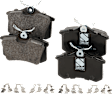 2016 Volkswagen Jetta - Front and Rear Organic Brake Pad Set, Pro-Line Series
