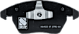 2016 Volkswagen Jetta - Front and Rear Organic Brake Pad Set, Pro-Line Series