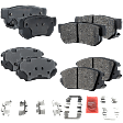 2008 Hyundai Azera - Front and Rear Ceramic Brake Pad Set, 3.8L 6Cyl, Pro-Line Series