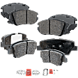Front and Rear Ceramic Brake Pad Set, Pro-Line Series