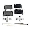 2020 Dodge Challenger - Front and Rear Front-Semi-Metallic/Rear-Ceramic Brake Pad Set, 6.4L 8Cyl, 4 Piston Caliper, Pro-Line Series