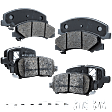 2013 Chevrolet Impala - Front and Rear Ceramic Brake Pad Set, 3.6L 6Cyl, Pro-Line Series