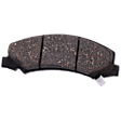 Front and Rear Brake Pad Set, Ceramic