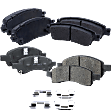 2016 GMC Acadia - Front and Rear Ceramic - Front, Semi-Metallic - Rear Brake Pad Set, Pro-Line Series