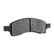 2016 GMC Acadia - Front and Rear Ceramic - Front, Semi-Metallic - Rear Brake Pad Set, Pro-Line Series