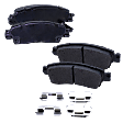 2016 GMC Acadia - Front and Rear Ceramic - Front, Semi-Metallic - Rear Brake Pad Set, Pro-Line Series