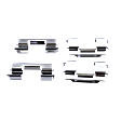 2016 GMC Acadia - Front and Rear Ceramic - Front, Semi-Metallic - Rear Brake Pad Set, Pro-Line Series
