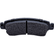 2016 GMC Acadia - Front and Rear Ceramic - Front, Semi-Metallic - Rear Brake Pad Set, Pro-Line Series