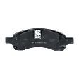 2016 GMC Acadia - Front and Rear Ceramic - Front, Semi-Metallic - Rear Brake Pad Set, Pro-Line Series