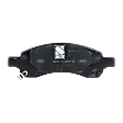 2016 GMC Acadia - Front and Rear Ceramic - Front, Semi-Metallic - Rear Brake Pad Set, Pro-Line Series