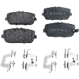 2015 Mazda MX-5 Miata - Front and Rear Organic Brake Pad Set, 2.0L 4Cyl, Pro-Line Series