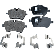 2011-2016 Mini Cooper Countryman - Front and Rear Brake Pad Sets, Ceramic - Front; Organic - Rear, Pro-Line Series
