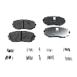 2007-2010 Ford Edge - Front and Rear Brake Pad Sets, Pro-Line Series, Ceramic Pad Material