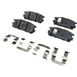 Front and Rear Brake Pad Sets, Pro-Line Series, Ceramic Pad Material
