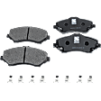 4-Wheel Set Front and Rear Brake Pad Set, Semi-Metallic - Front, Ceramic - Rear, Except Heavy Duty Brakes