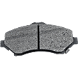 2007-2017 Jeep Wrangler - Front and Rear Brake Pad Set, Semi-Metallic - Front, Ceramic - Rear, Except Heavy Duty Brakes