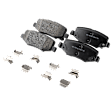 2007-2017 Jeep Wrangler - Front and Rear Brake Pad Set, Semi-Metallic - Front, Ceramic - Rear, Except Heavy Duty Brakes