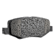 2007-2017 Jeep Wrangler - Front and Rear Brake Pad Set, Semi-Metallic - Front, Ceramic - Rear, Except Heavy Duty Brakes