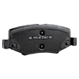 2007-2017 Jeep Wrangler - Front and Rear Brake Pad Set, Semi-Metallic - Front, Ceramic - Rear, Except Heavy Duty Brakes
