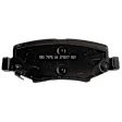 2007-2017 Jeep Wrangler - Front and Rear Brake Pad Set, Semi-Metallic - Front, Ceramic - Rear, Except Heavy Duty Brakes