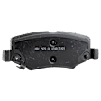 2007-2017 Jeep Wrangler - Front and Rear Brake Pad Set, Semi-Metallic - Front, Ceramic - Rear, Except Heavy Duty Brakes